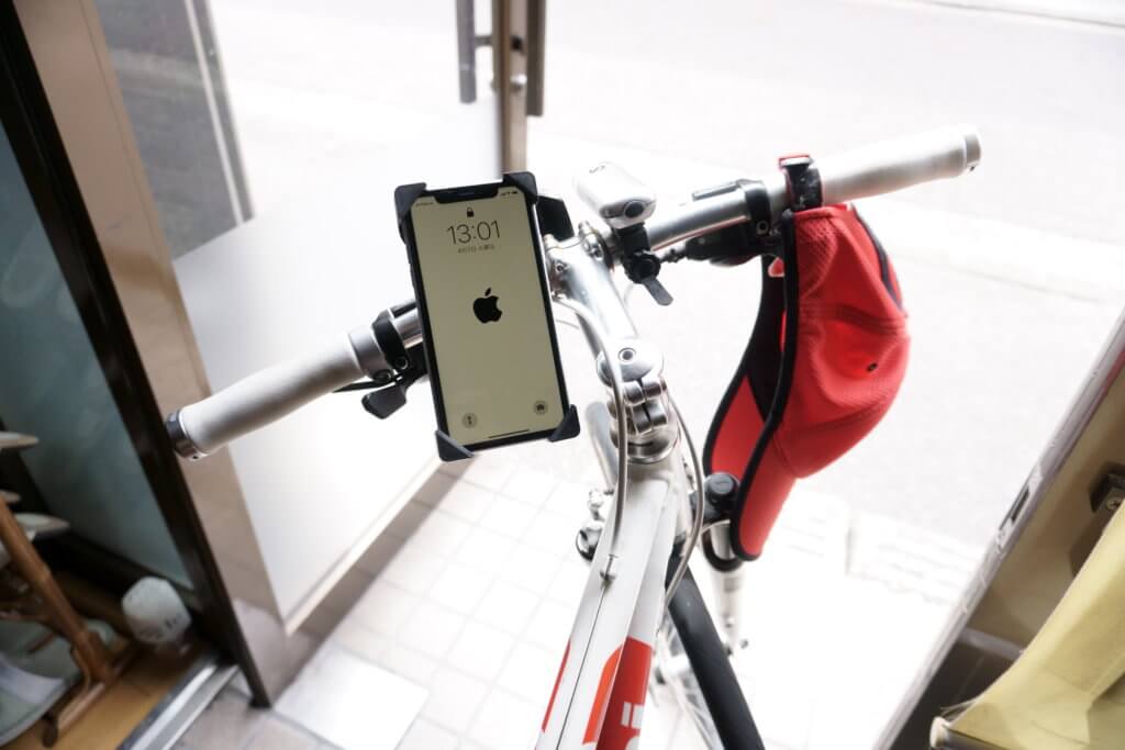自転車にiPhoneを取り付けて通勤